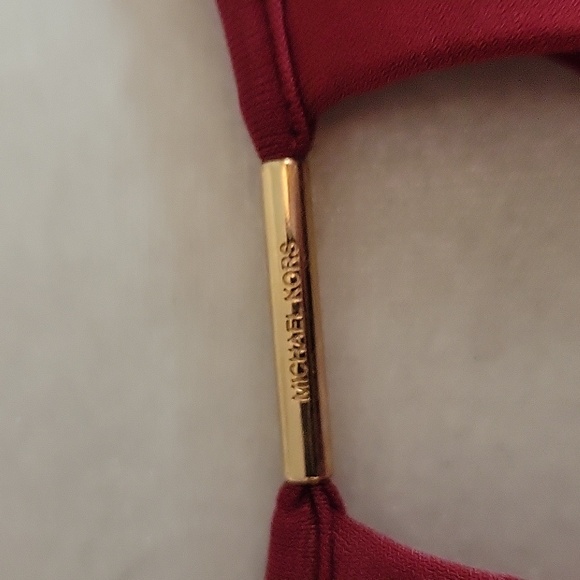 Michael Kors Red Long Bell Sleeve Blouse - Picture 2 of 7